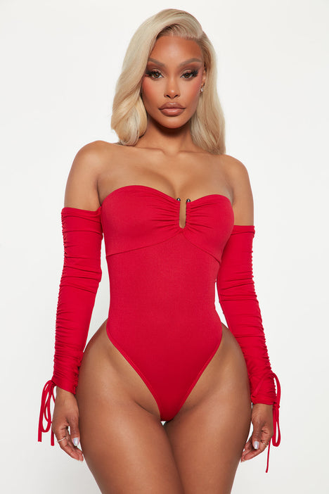 Make Him Lose His Mind Bodysuit - Red