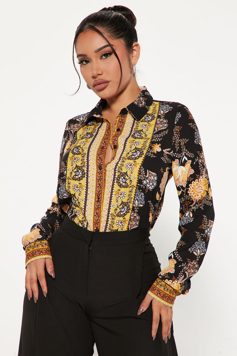 Extra Credit Chiffon Shirt Fashion Nova, Shirts