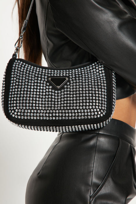 Simple black shoulder 2025 bag