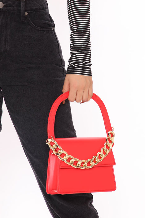 All Chained Up Handbag Red