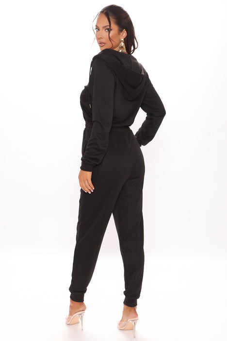 No limit online black jumpsuit