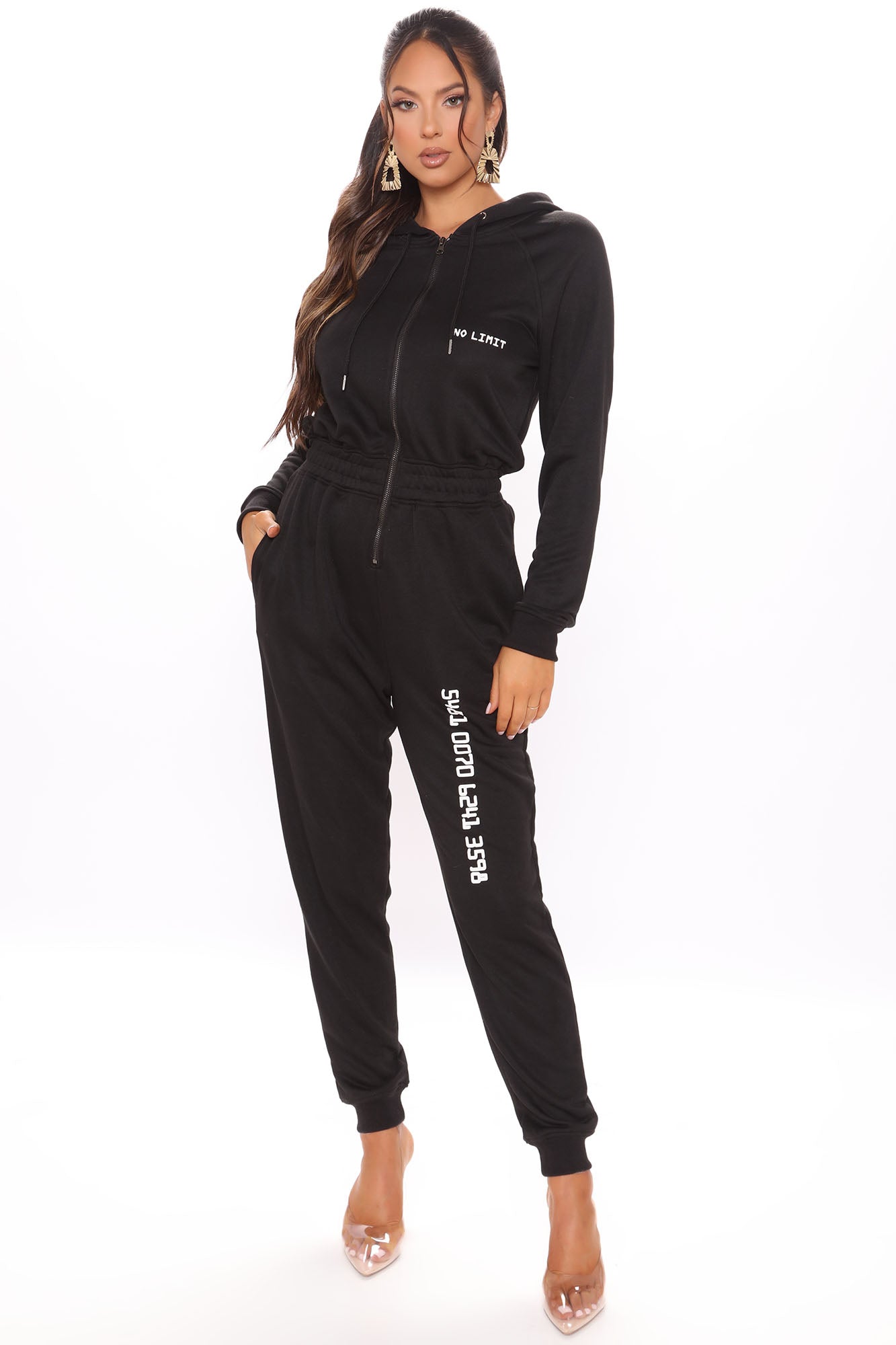 No limit black jumpsuit sale