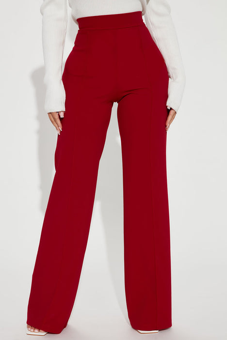 Red discount dress pants
