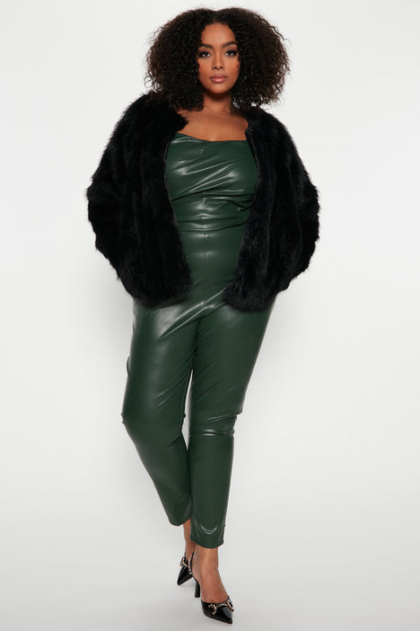 Fashion nova online faux fur jacket