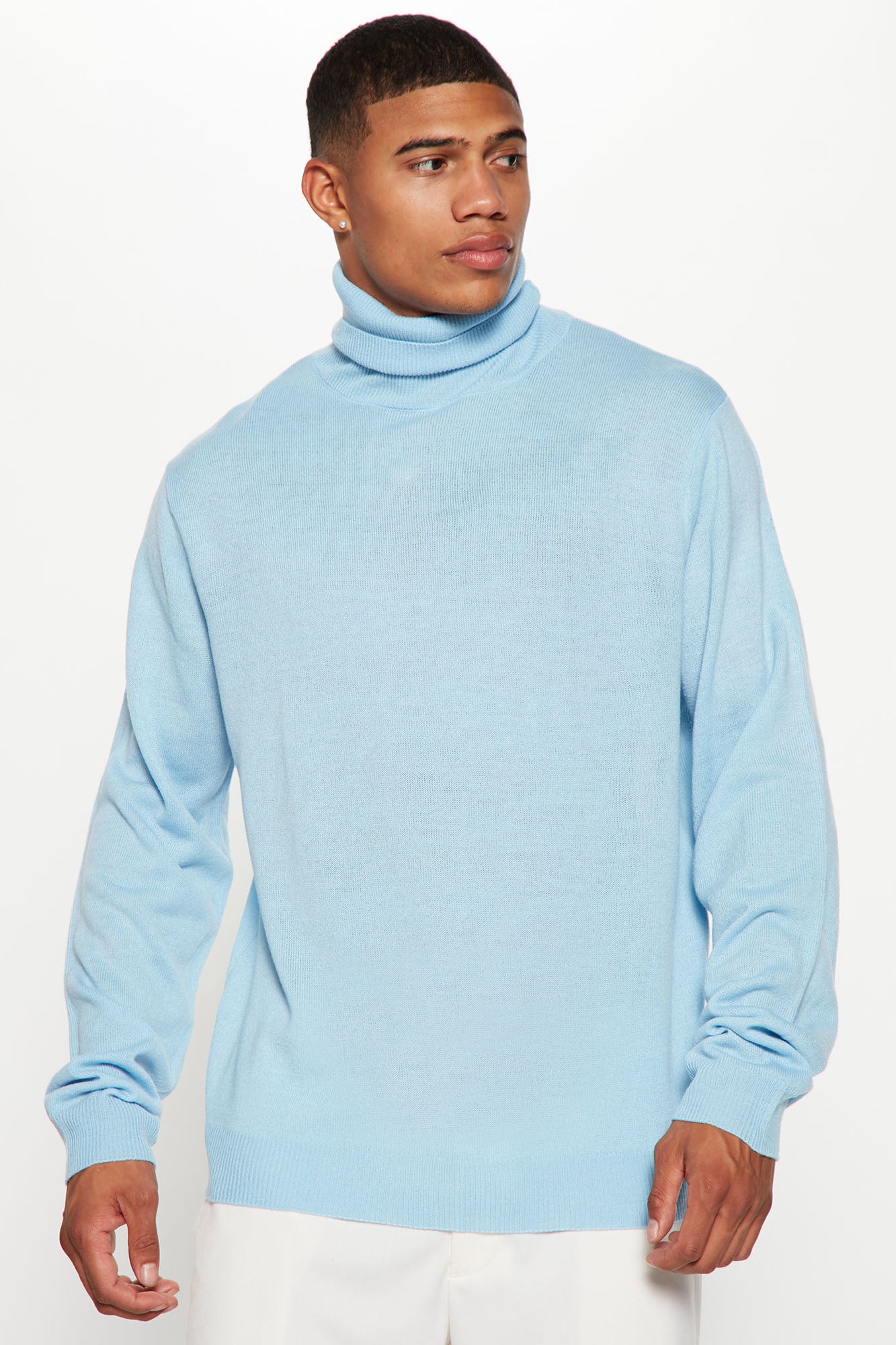 Mens blue new arrivals turtleneck sweater