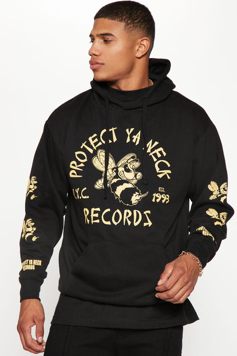 Wu Tang Protect Ya Neck Records Hoodie Black