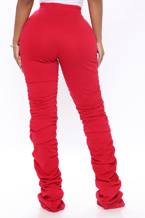 Fashion nova red pants clearance
