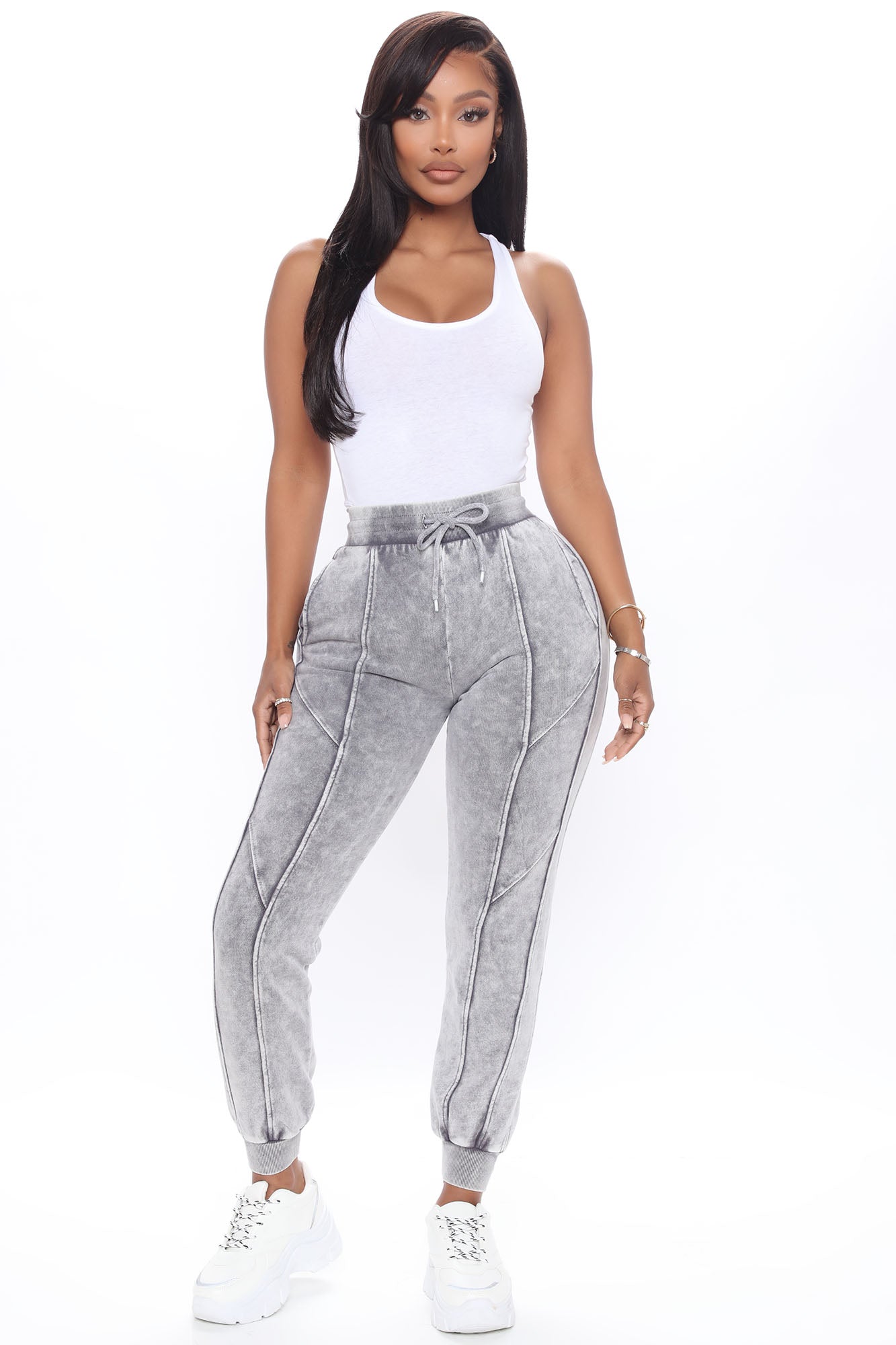 Ask Me Anything Joggers Grey Fashion Nova Pants Fashion Nova