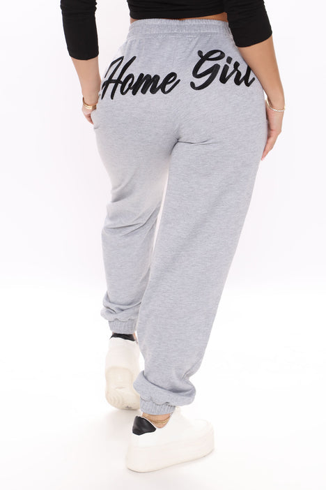 Your Favorite Home Girl Sweatpants - Heather Grey