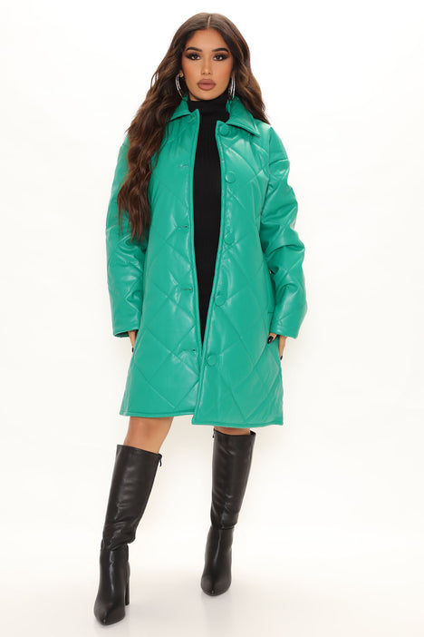 Kelly green 2025 winter coat