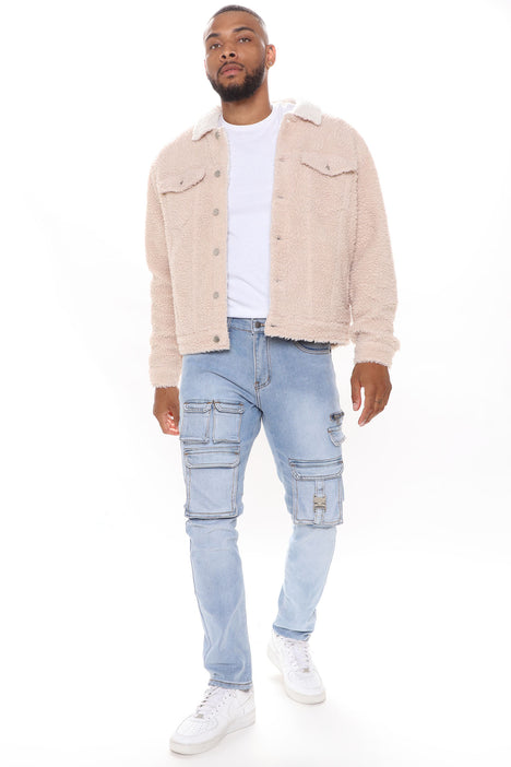 Tan sherpa jacket mens hotsell