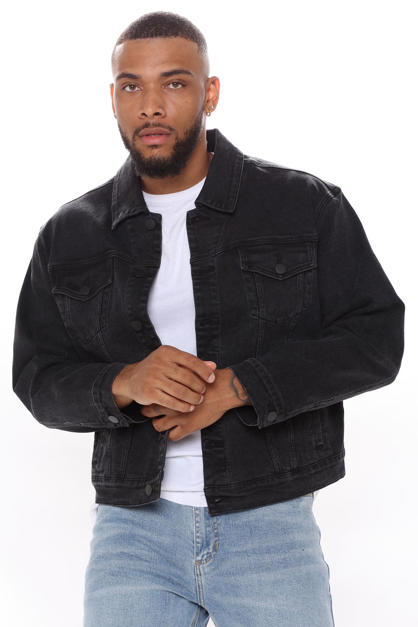 Oversized jean jacket online fashion nova