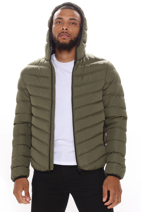 Grant Puffer Jacket Olive