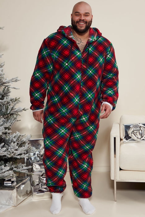 Mens holiday onesie discount pajamas
