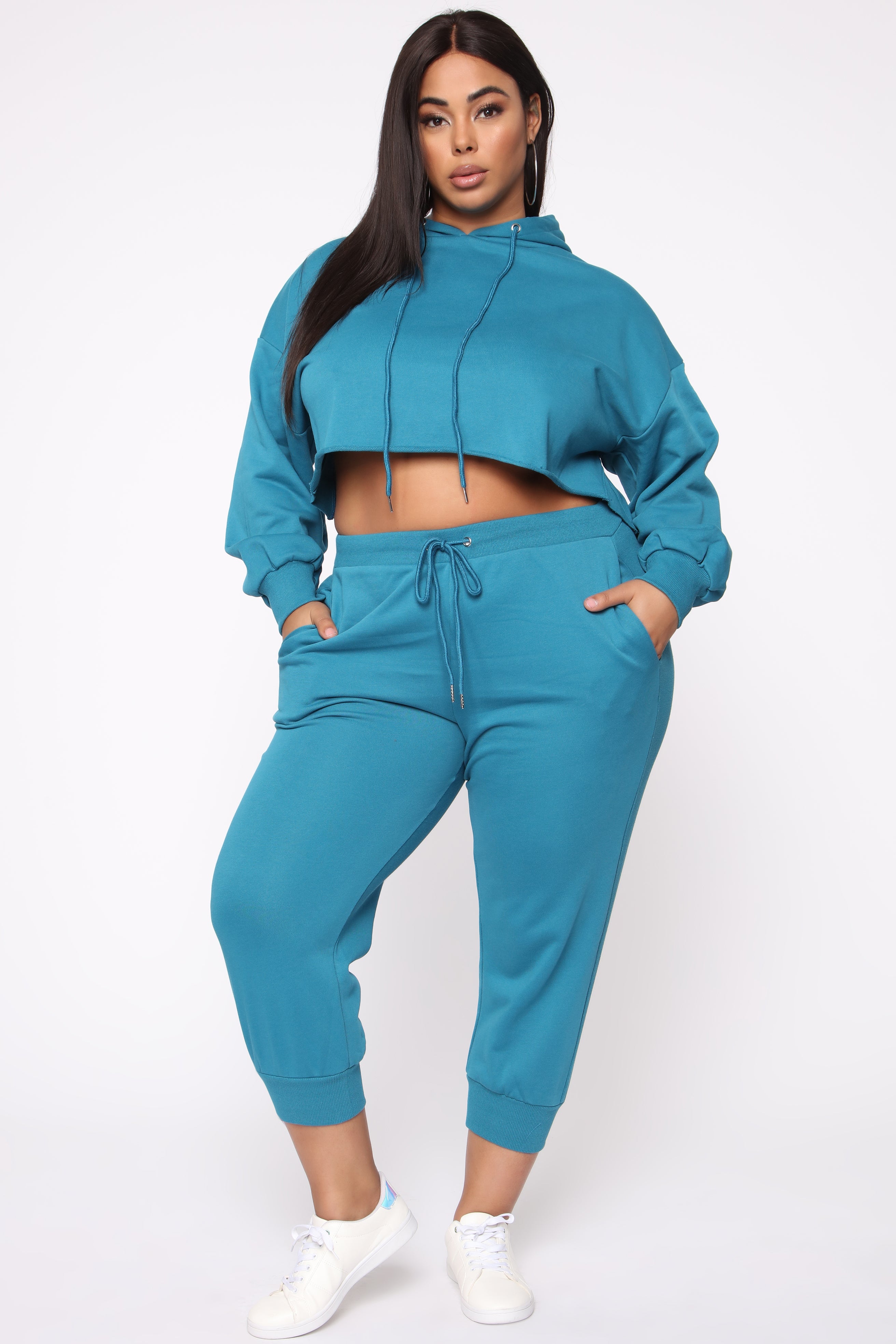 Turquoise cropped hoodie deals