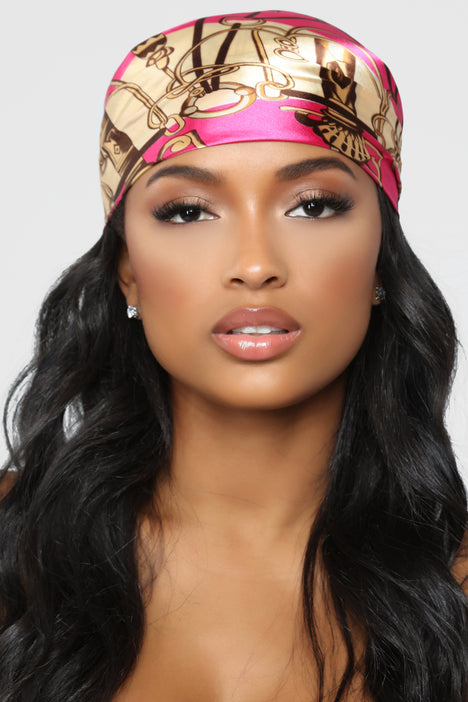 Wrap Game Strong Headscarf Pink Fashion Nova Accessories