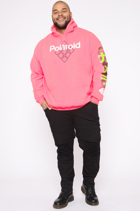 Polaroid pink hoodie 2025