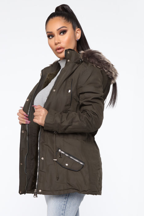 Winter in downtown outlet jacket fashion nova