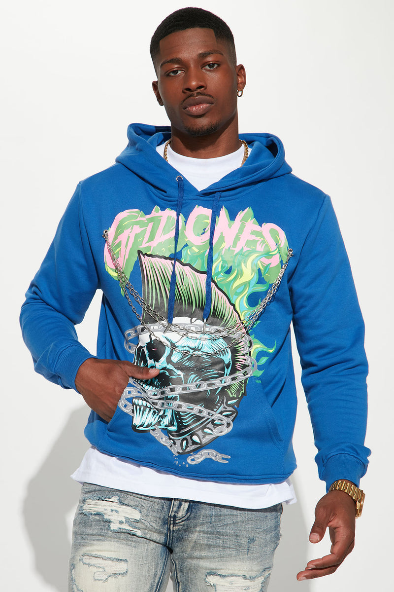 Breaking Chains Hoodie Blue Fashion Nova, Mens Fleece Tops Fashion Nova
