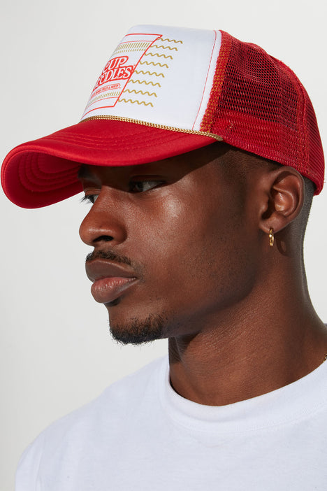 Nissin Cup Of Noodles Trucker Hat - Red/White