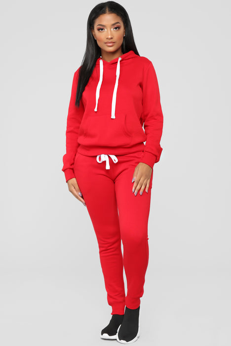 Solid sales red hoodie