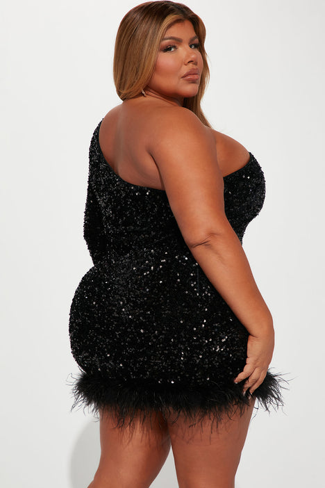 Plus size sequin top dress fashion nova