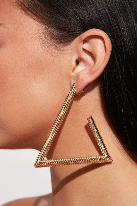 On Top Of The Game Earrings Gold Fashion Nova Jewelry
