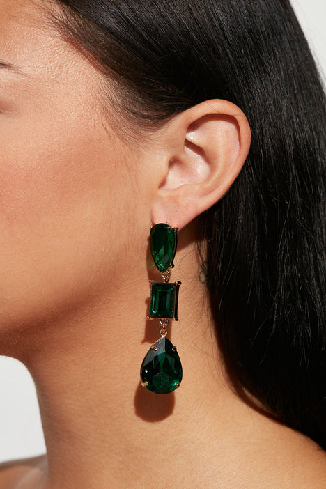 Buy Green Drop Earrings , Green Acrylic Emerald Earrings , Green Earrings , Dark  Green Earrings, Long Green Big Earrings Chunky Online in India - Etsy