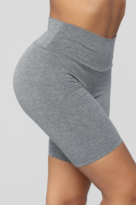 Brooke Biker Shorts Grey Fashion Nova Shorts Fashion Nova