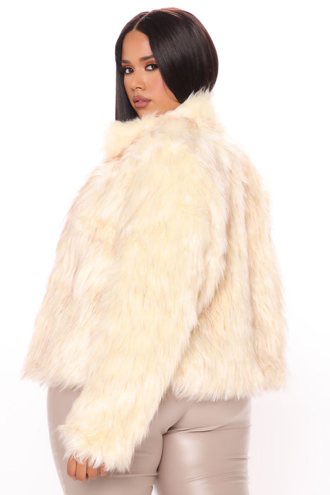 Fernanda Fur Coat - Natural, Fashion Nova, Jackets & Coats