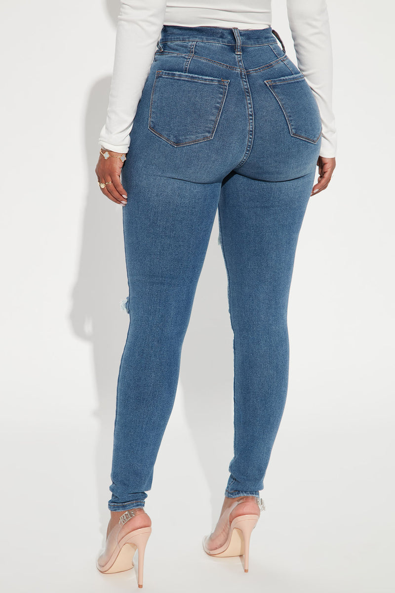 Turn' Heads Booty Lifting Skinny Jeans - Medium Wash | Fashion Nova ...