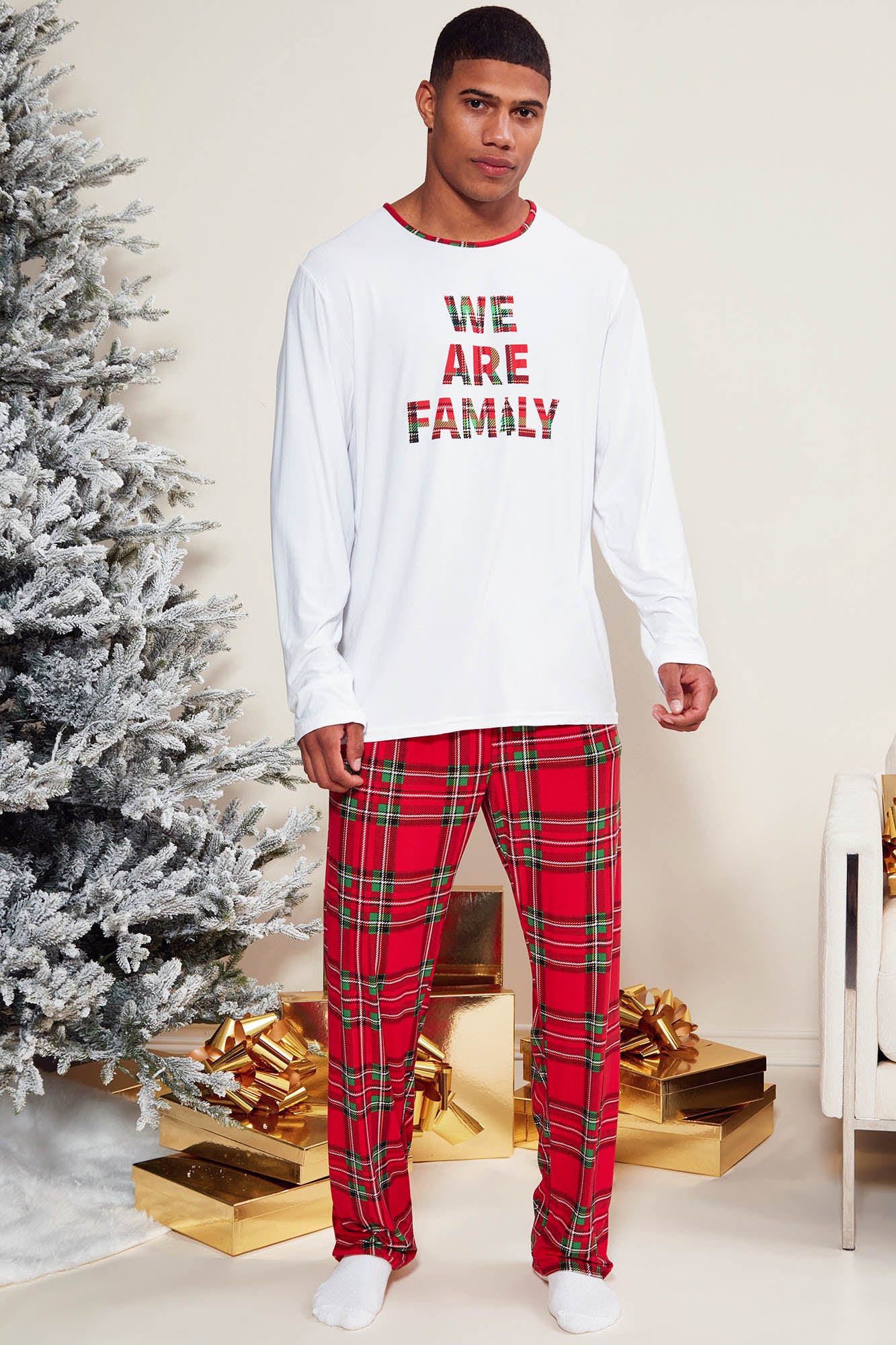 Red and best sale white christmas pyjamas