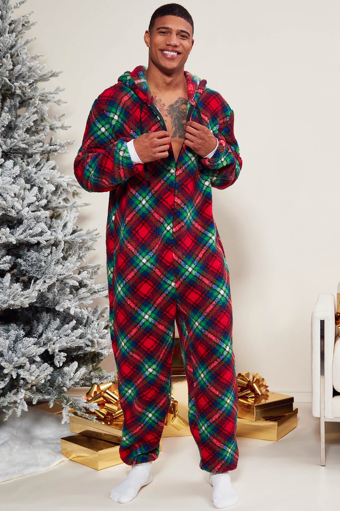 Mens christmas onesie pajamas 3xl clearance