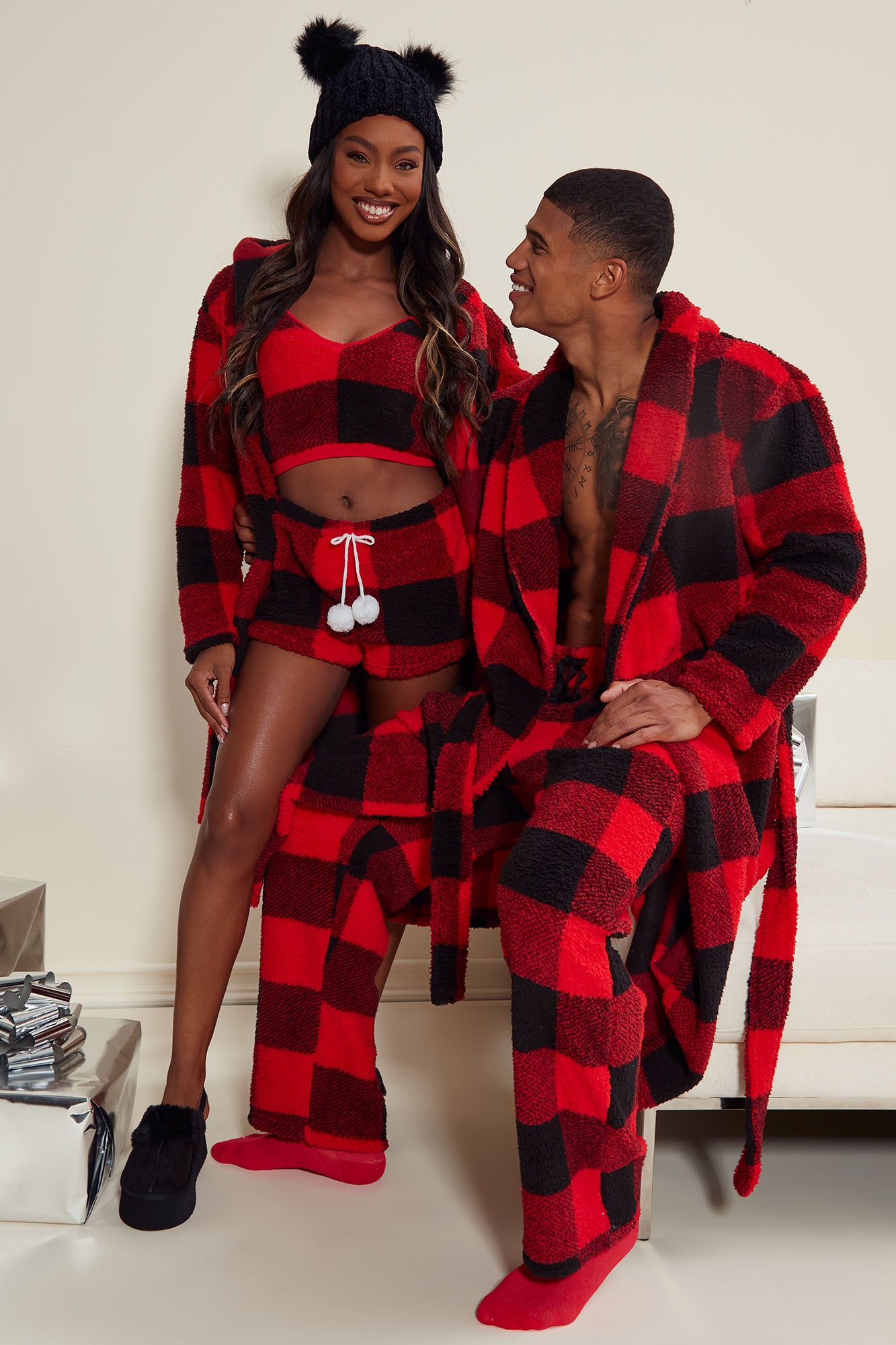Matching christmas robes sales
