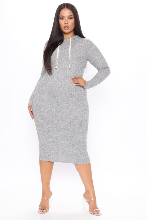 Hoodie dress fashion nova discount