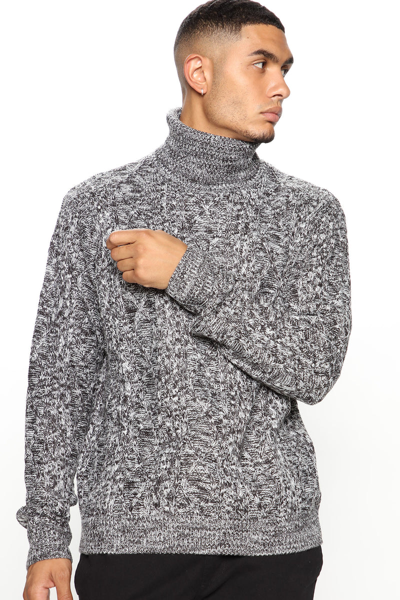 Enzo Turtleneck Sweater - Black/White | Fashion Nova, Mens Sweaters ...