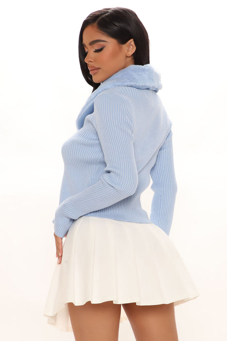- Sweaters Nova | | Nova, Fashion Sure Blue Cardigan Light Fashion Fur