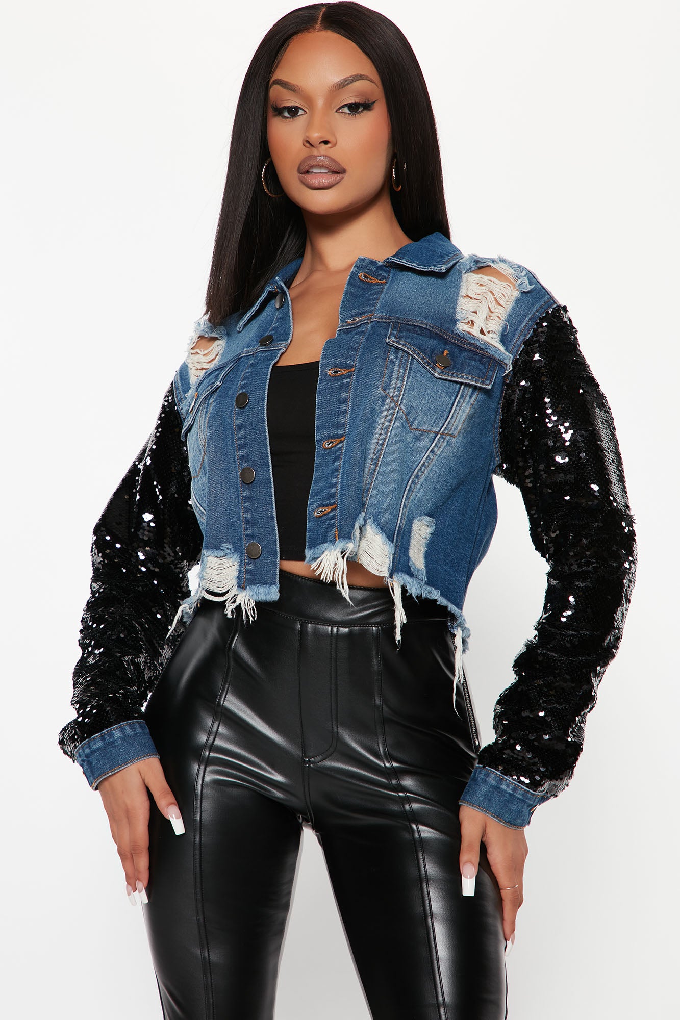 Dark jean clearance jacket women