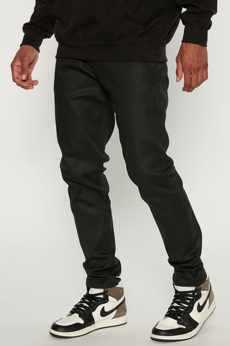 ROCKSTAR SUSHI Men's BIKER Skinny Jeans In BLACK WAXED Denim Size 29 EUC |  eBay