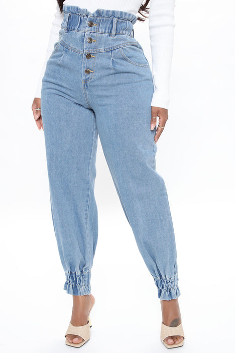 Paperbag denim 2025 joggers