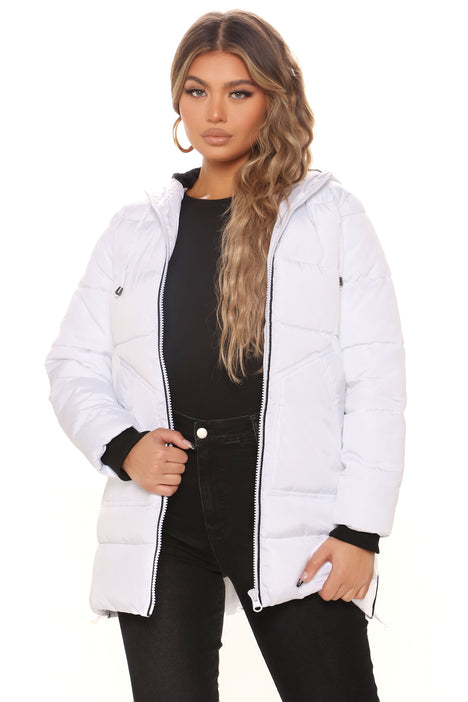 Winter Bliss Puffer Jacket White Fashion Nova Jackets Coats