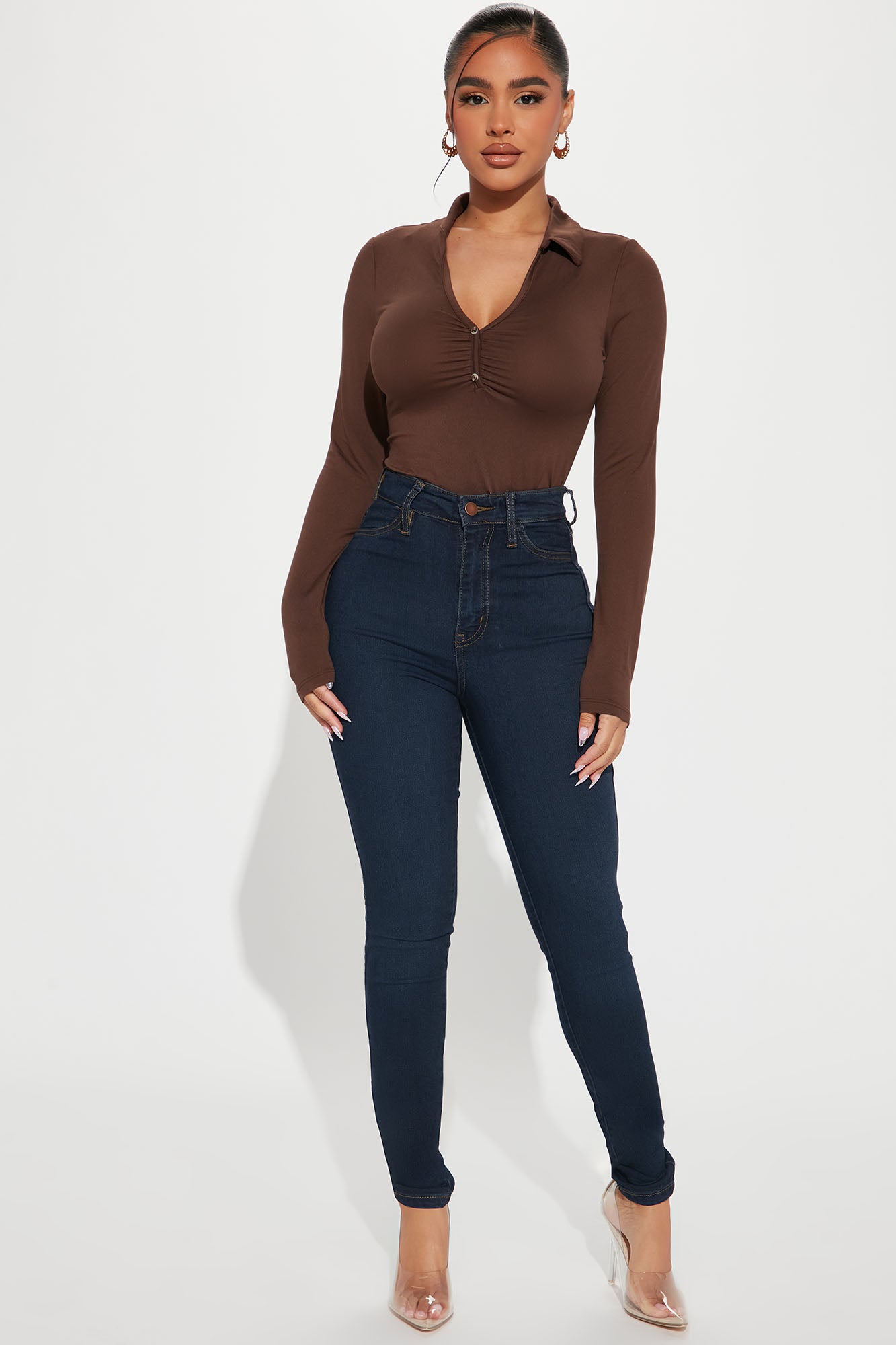 Fashion nova classic high waist sales jeans review