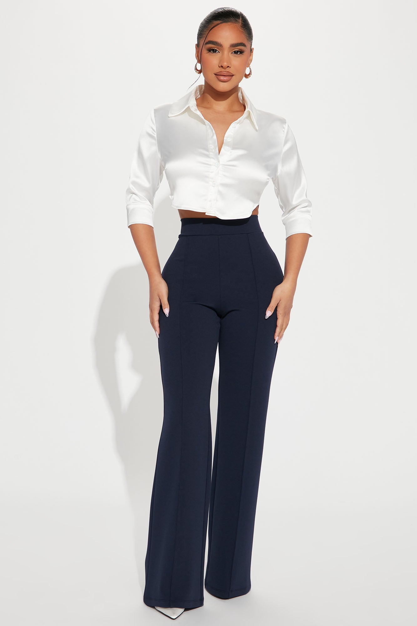 High waisted skinny dress pants on sale