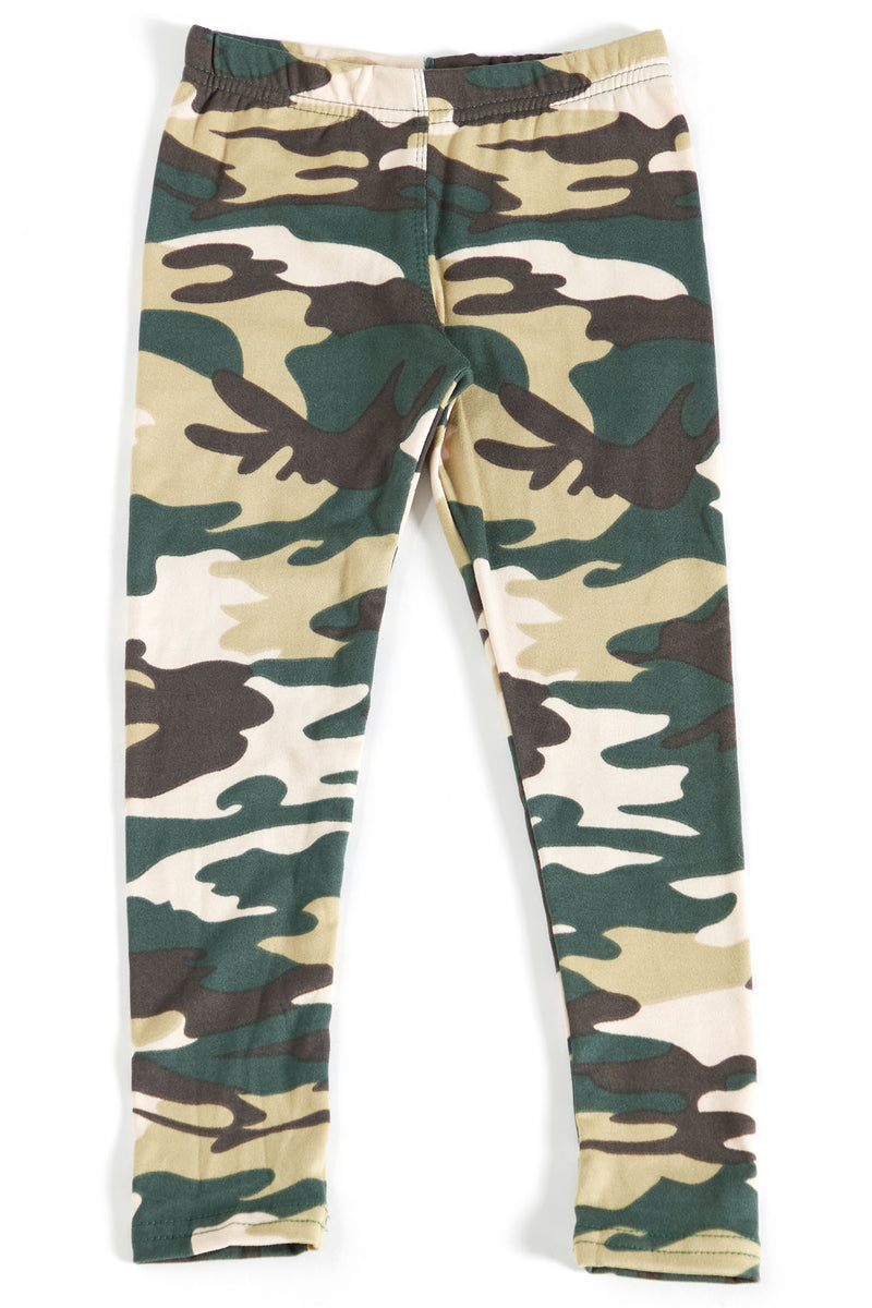 Mini Lil I'm A Soldier Fleece Lined Leggings - Camouflage | Fashion ...