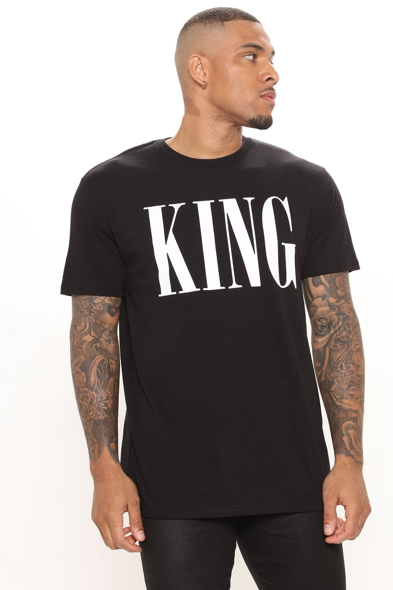 The King Short Sleeve Tee - Black | Fashion Nova, Mens Graphic Tees ...