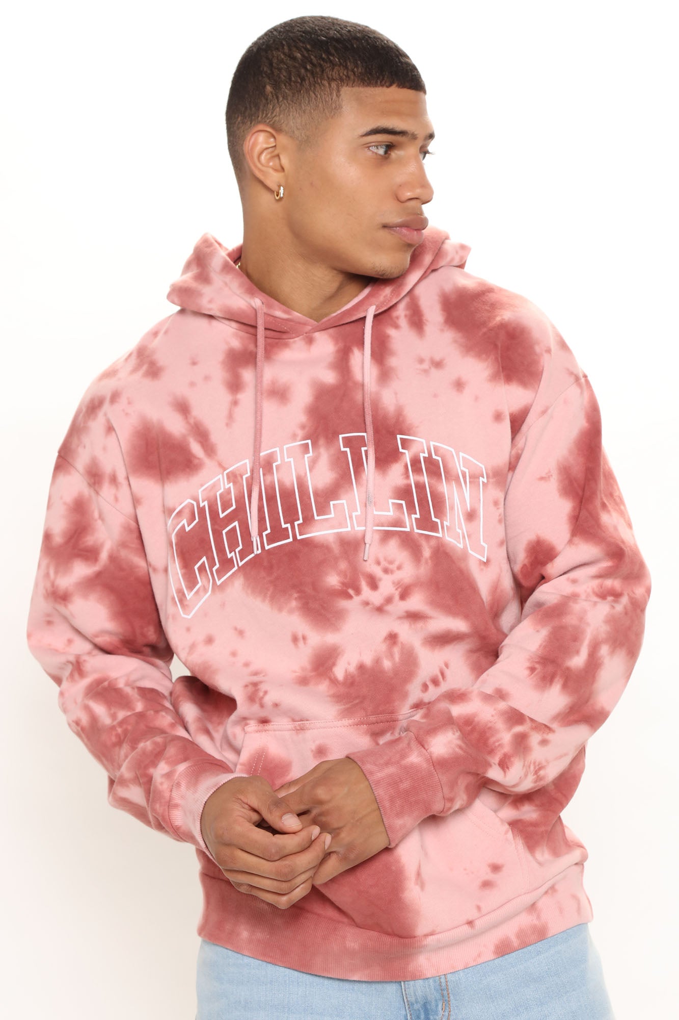 Tyson Bleached Art Hoodie Pink