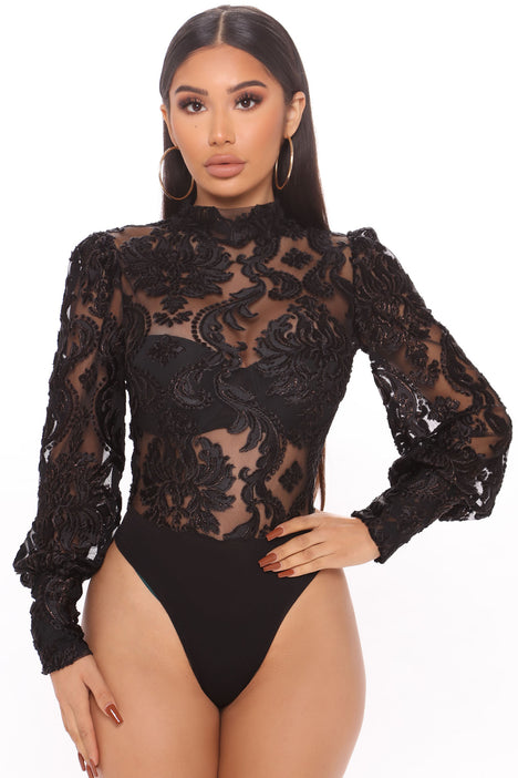Lace bodysuit fashion nova online