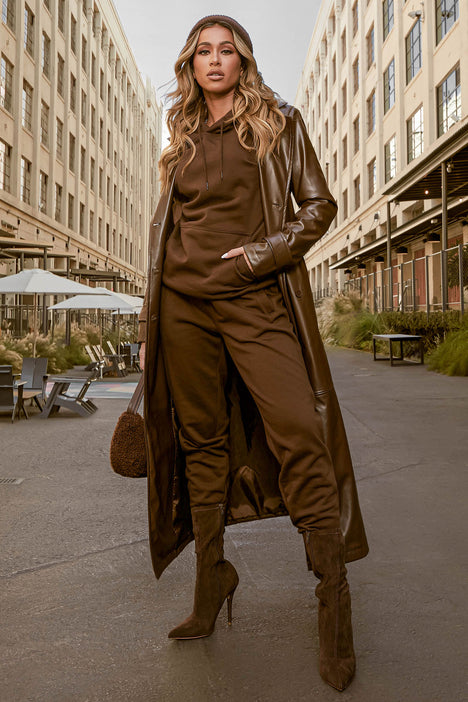 Stole Your Boyfriend s Oversized Jogger Chocolate Fashion Nova