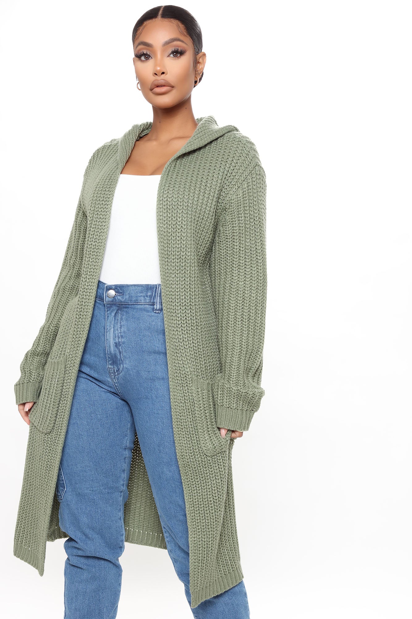 long cardigan fashion nova