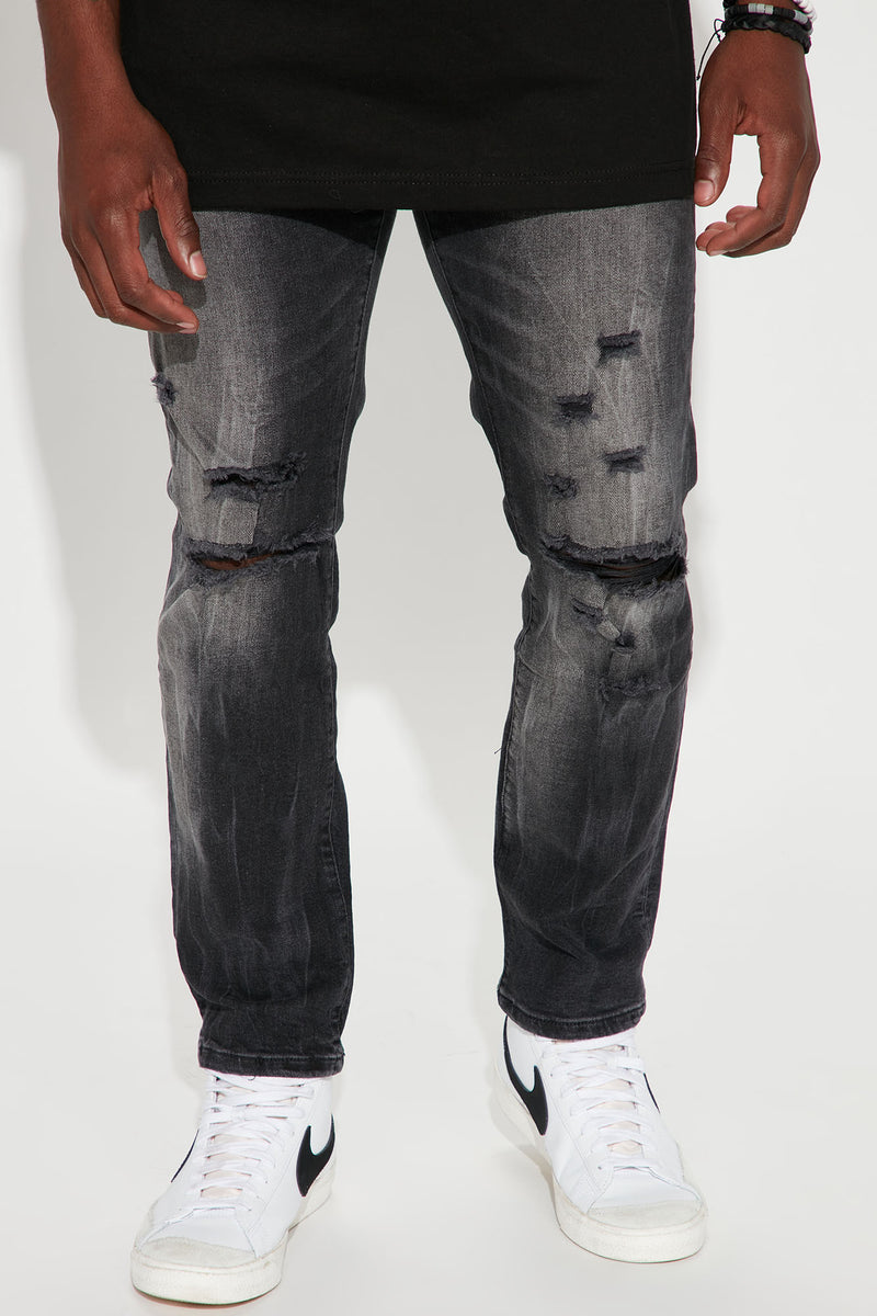 Got That Effect Ripped Slim Jeans - Black | Fashion Nova, Mens Jeans ...